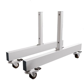 Fitcleer Floor Mirror 360° Swivel Rolling Base with Lockable Wheel，Compatible Wall Mirrors，White