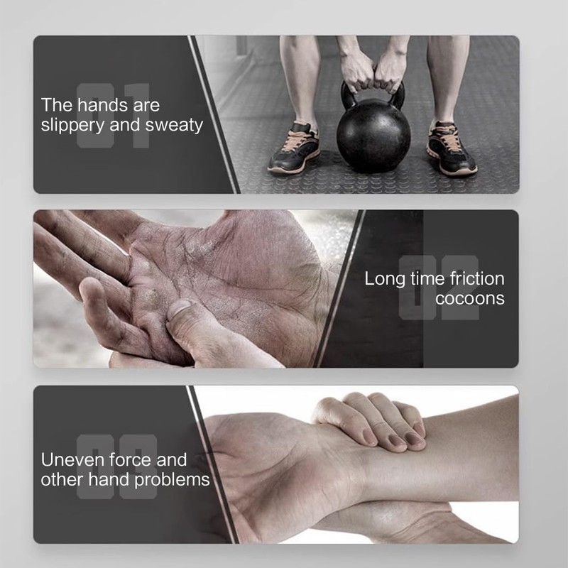 DWFEYOI Grip Aids Weight Training, Grip Pads for Pull-Ups, for