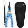 TopHomer 1Pack 7 Colors Optional Fishing Plier with Split Ring