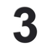 QT Modern House Number - SMALL 4 Inch BLACK -