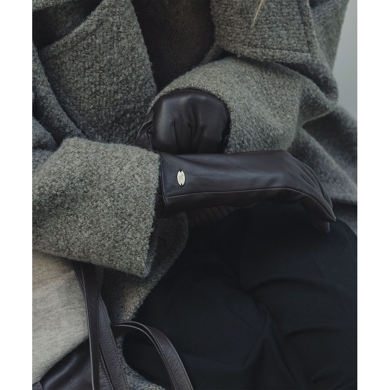 From Wear Leather Gloves Brown