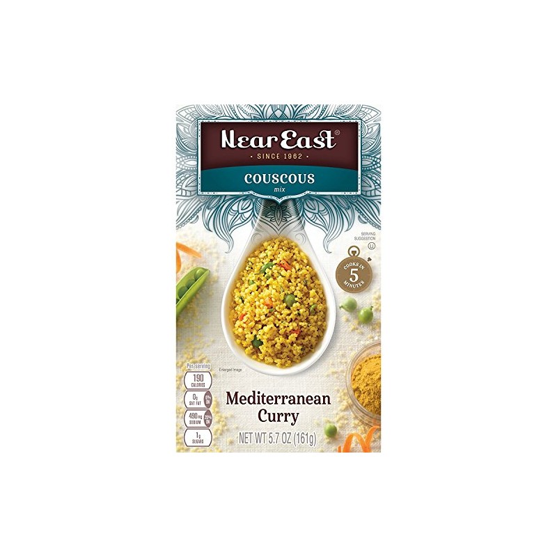 Near East Couscous Mix, Mediterranean Curry, 5.7 Oz(Pack of 12)