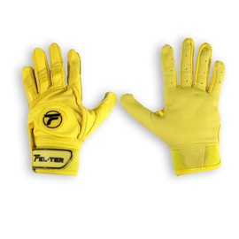 FELTER FITNESS Guantes de Bateo Beisbol para Niños, Guanteletas Beisbol Infantil (Amarillo) (Medium)