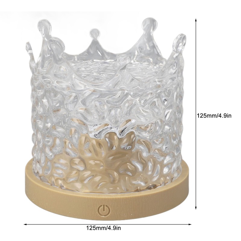 Wave Night Light 3 Colors 1000mAh USB Rechargeable Brightness Adjustable