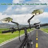 2 Pack Bike Mirrors,eBike Handlebar Mirror,360° Adjustable and Rotatable Safety