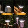 HUYIENO Solar Post Cap Lights Outdoor LED Lighting Deck Fence