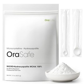 Micro Hydroxyapatite Powder Pure MCHA Calcium Phosphate Ingredient 42.5g (1.5 oz) for DIY Tooth Powder, Oral Care Formulations and Soap Making Fluorid