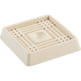 Shepherd Hardware 9166 2-Inch Square Rubber Furniture Cups, 4-Pack