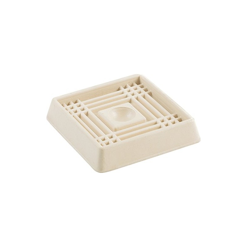 Shepherd Hardware 9166 2-Inch Square Rubber Furniture Cups, 4-Pack