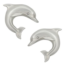 Costello Coastal - Dolphin Cabinet Knobs (Matched Pair) | Artist Pewter Collection Hardware