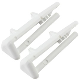 SPARES2GO Basket Rear Rail Cap Runner for Lamona LAM8300 LAM8301 Dishwasher (Pack of 2)