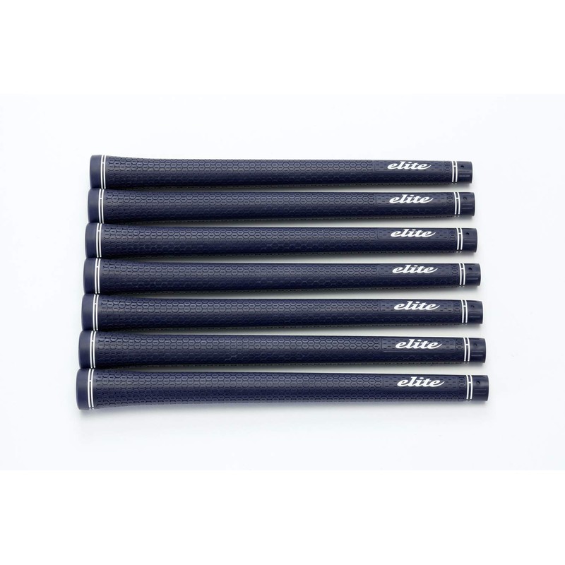 elitegrips TD50 Golf Grips, Set of 7, Navy with Backline