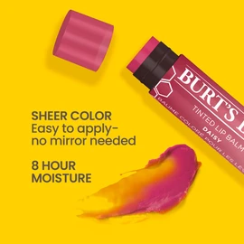 Burt's Bees 100% Natural Origin Moisturizing Tinted Lip Balm, Daisy with Shea Butter