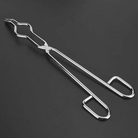 Crucible Tongs Foundry Tongs Stainless Steel Grade Crucible Kit Metal Refining Casting Tool Crucible Forceps Clamp Beaker Holder Pliers(300mm) School Supplies