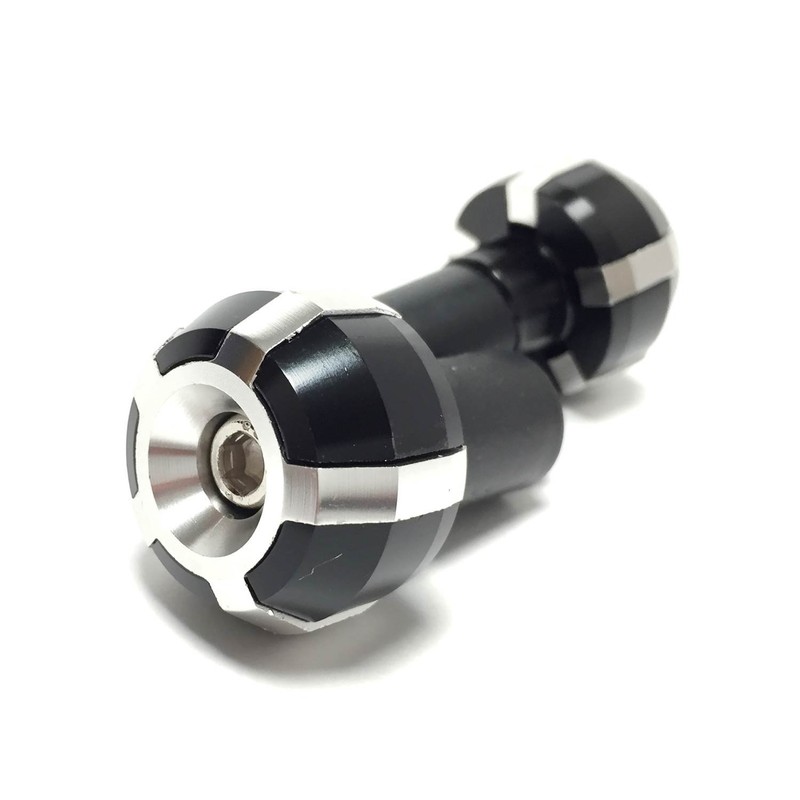nakira 429 Grip Bar End for Motorcycles (Silver)