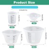 4 Pieces Silicon Measuring Cups Epoxy Resin Mixing Kit with