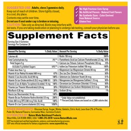 Nature Made Advanced Multivitamin Gummies 50 + for Her, Womens Multivitamins Gummies with Magnesium Citrate, Vitamin D3, Zinc, Calcium and All 8 B Vitamins, 84 Count, 28 Day Supply