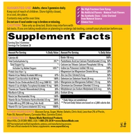 Nature Made Advanced Multivitamin Gummies 50 + for Her, Womens Multivitamins Gummies with Magnesium Citrate, Vitamin D3, Zinc, Calcium and All 8 B Vitamins, 84 Count, 28 Day Supply