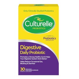 Culturelle Daily Probiotic Capsules For Men & Women, Most Clinically Studied Probiotic Strain, Digestive & Gut Health, Supports Occasional Diarrhea, G