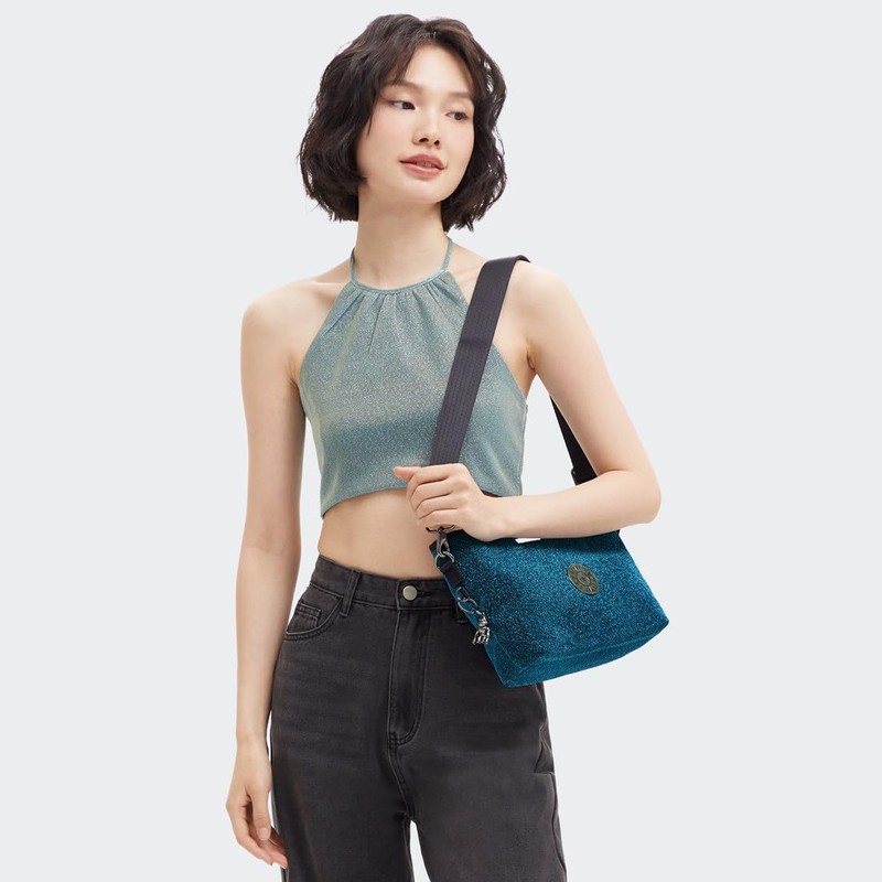 Kipling Stevie Fashion Capsule Crossbody Bag Going Out Turquoise, Going