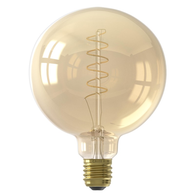 Calex E27 LED G95 Gold Spiral Filament 4W 200LM 2100K
