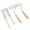 4PCS Honey Extractor Uncapping Needle Roller Wood Handle Honey Uncapper