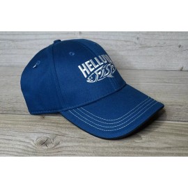 CP HELLUVA Fish Blue & White Saltwater Game Fishing Tuna Hat Cap