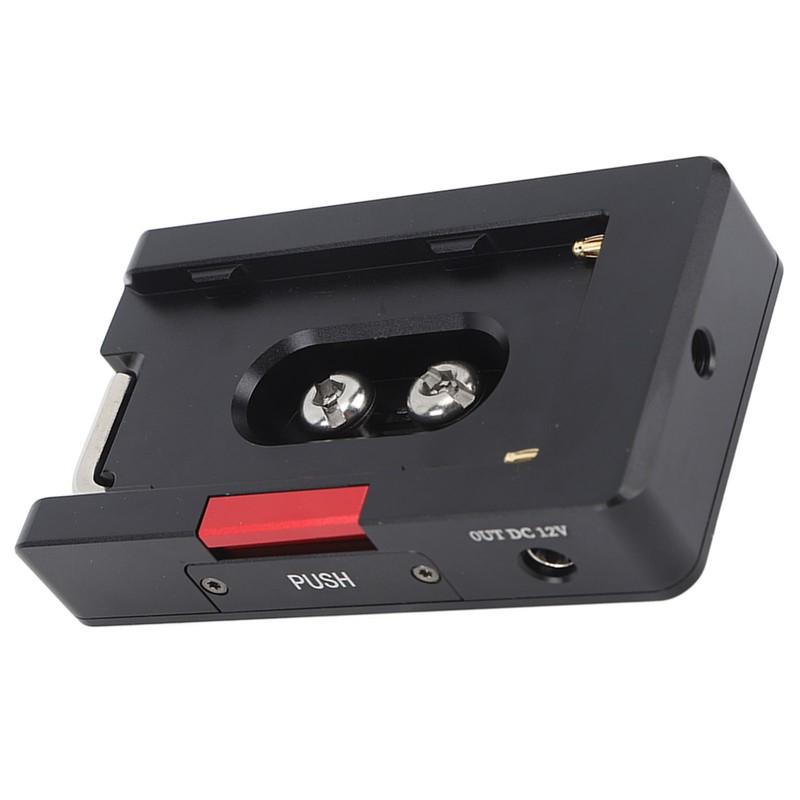 NP F Battery Adapter Plate Non Slip Self Locking Button