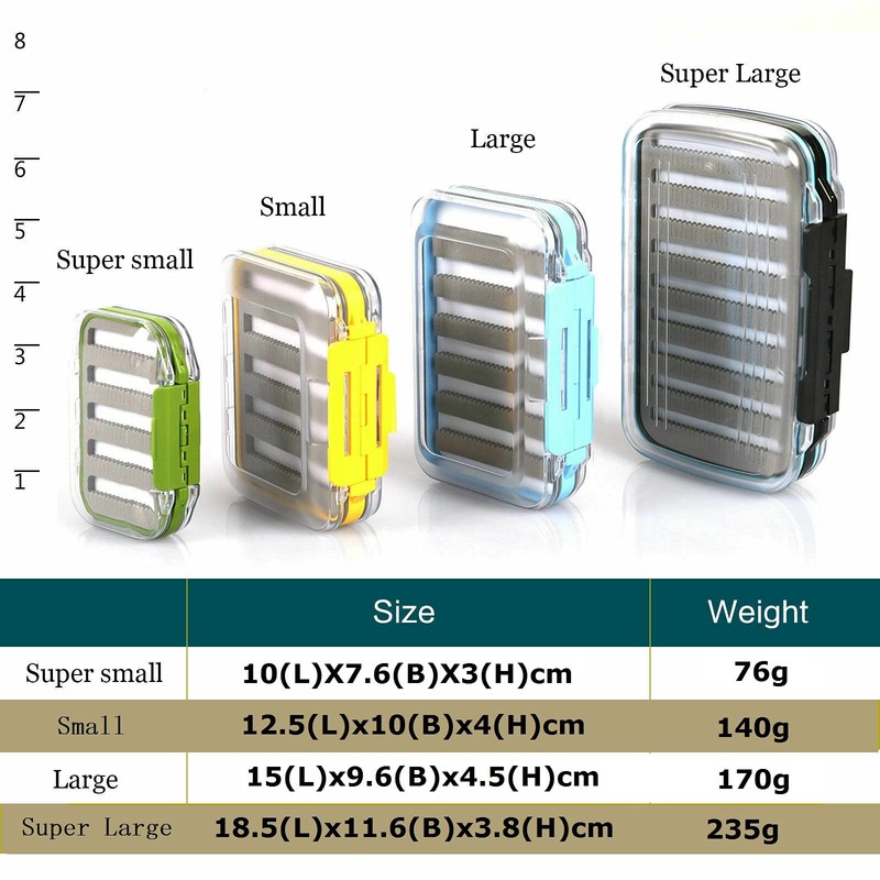Maximumcatch Double-Sided Waterproof Fly Box with Slot Foam Fly Fishing