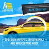 Extra Durable Window Deflectors Tape-On Window Visors Rain Guards Fit