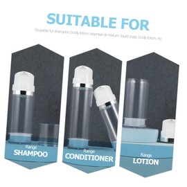 FELTECHELECTR 2pcs Pressing Type Lotion Sub Package Containers Portable Toiletries Bottles Cream Pump