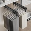 Pull Out Clothes Hanger Rail for Closet, Adjustable Heavy Duty