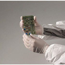 North Safety CE412W/XL Chemsoft CE Unpowdered Nitrile Glove Translucent, Length : 30 cm, AQL : 1, 5 Class 100 for Clean Room, Size X-Large