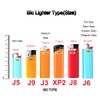 Lucklybestseller Metal Leather Lighter Case Cover Holder for Bic Mini