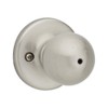 Kwikset Polo Bed/Bath Knob in Satin Nickel