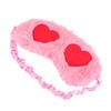 COLLBATH Plush Heart Eye Mask Comfortable Sleep Eye Cover for