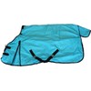 AJ Tack 1200D Waterproof Winter Horse Blanket - 400g Heavyweight Turnout with Fleece Collar, Shoulder Gussets & Tail Flap - Turquoise 82"
