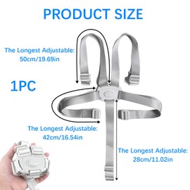 5 Point Harness Straps, Adjustable Baby Seat Belt High Chair Harness High Chair Straps for Stroller Pram Buggy, Universal Safety Strap Belt for Highchair Pushchair Pram Buggy for Child Kid Safe