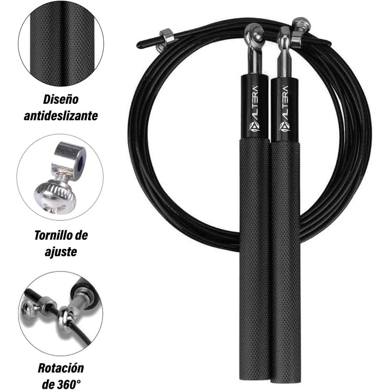 Altera Cuerda para Saltar de Aluminio Ajustable