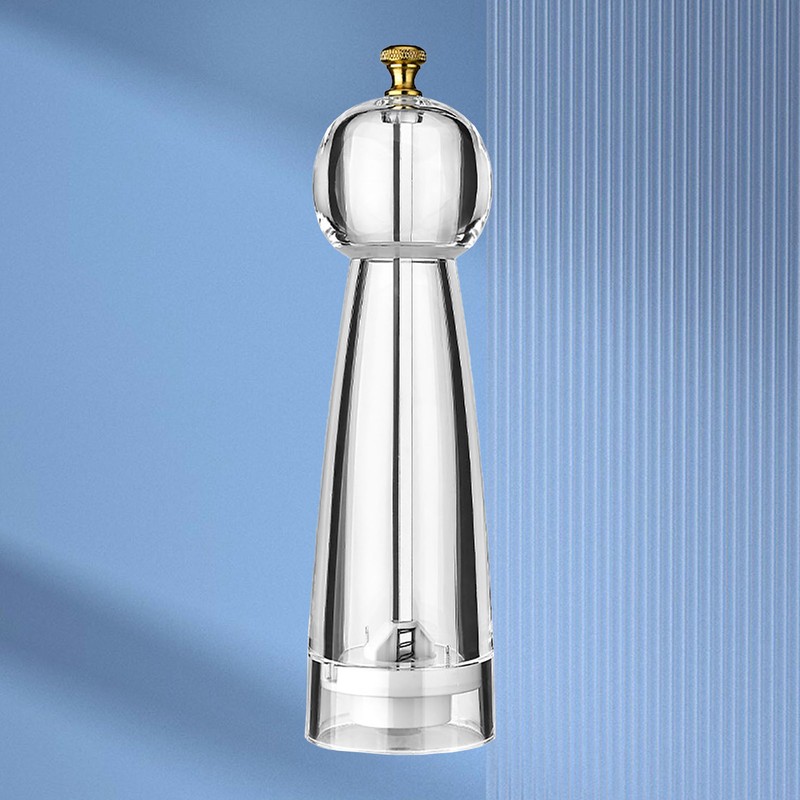 Pepper Grinder Acrylic Ceramic Round Head Multifunctional Pepper Mill Shaker