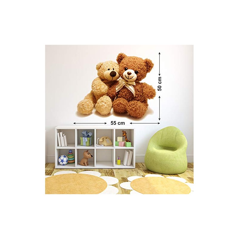Wallstick Teddy Collection Wallsticker (Vinyl 55 cm x 50 cm)