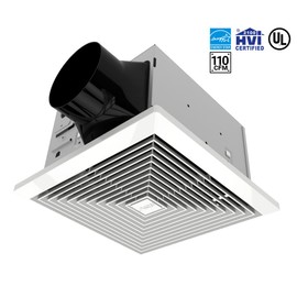 BV Bathroom Exhaust Fan 110CFM - Bathroom Fan 1.2 Sones, 4" Duct Collar, Rooms Up to 110 Sq. Ft.| Energy-Saving Ventilation Fan - No Attic Access & Ultra-Quiet | Energy Star, HVI 2100 & UL Certified