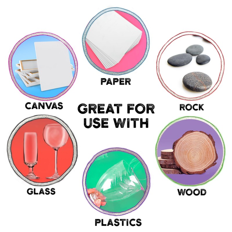 ArtSkills Metallic Markers with Color Outline, Permanent Metallic Outline Shimmer