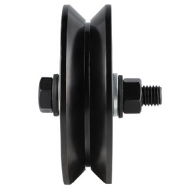 Skelang 4 In V-Groove Wheel Caster, Slide Gate Wheel with Double Bearings, Rolling Gate Caster for Inverted V Track, 2200 Lbs Load Capacity, 2 Sets