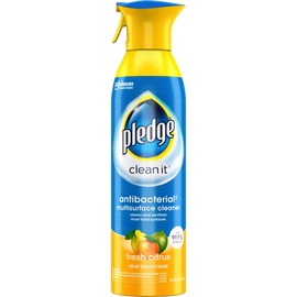 pledge Multi-surface Spray Antibacterial Wood Polish, Citrus, 9.7 Ounce (Pack of 6)