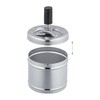 2 x Ashtrays with Swivel Lid Metal Outdoor & Indoor
