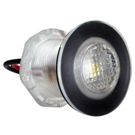 RecPro Round White 12V LED Accent Light | Livewell Courtesy | Marine Boat RV | Waterproof (1 Pack)