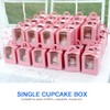 Goalfly 24 Pcs Single Cupcake Boxes, Individual Cupcake Boxes, Cupcake