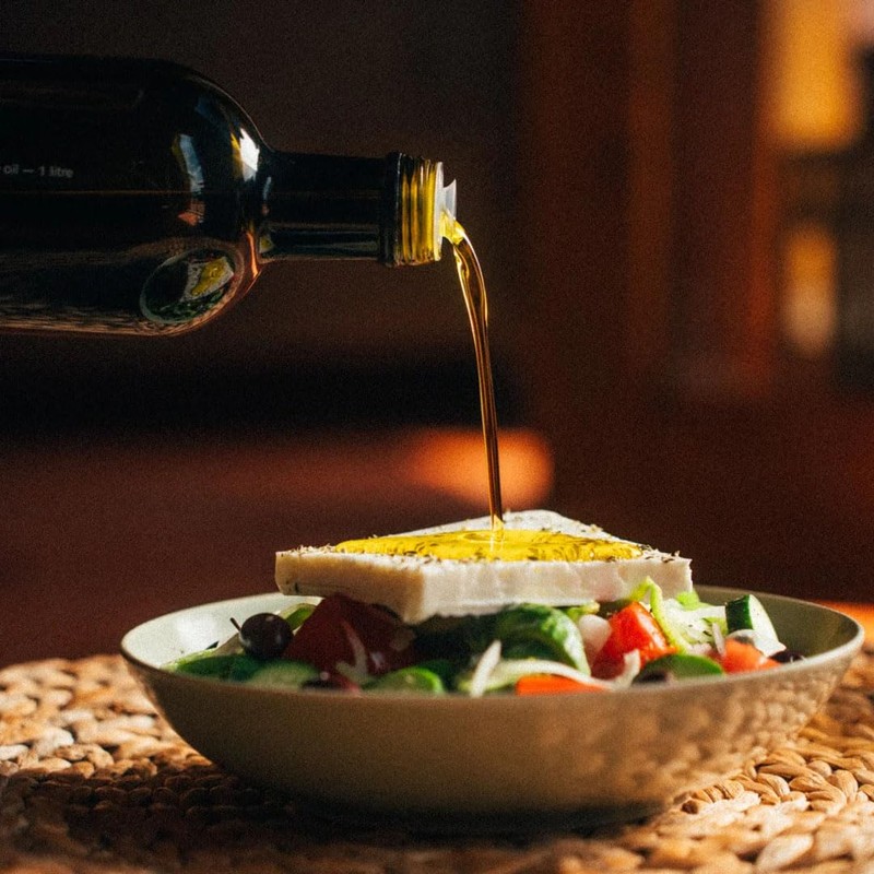HELLENIC FARMS Eumelia Koroneiki Extra Virgin Olive Oil, 33.8 oz,
