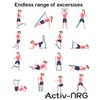 Resistance Bands - Loop Fitness Bands in 5 Different Strengths